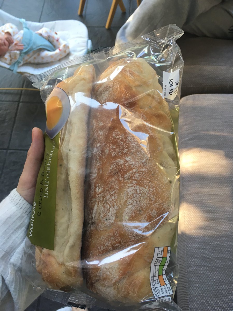 alyfowles's tweet photo. No brekkie for us with these mouldy ciabattas. I need fuel to keep this wee babe fed @waitrose #mouldyciabatta #ciabattabelieveit https://t.co/mqdj3gaG50