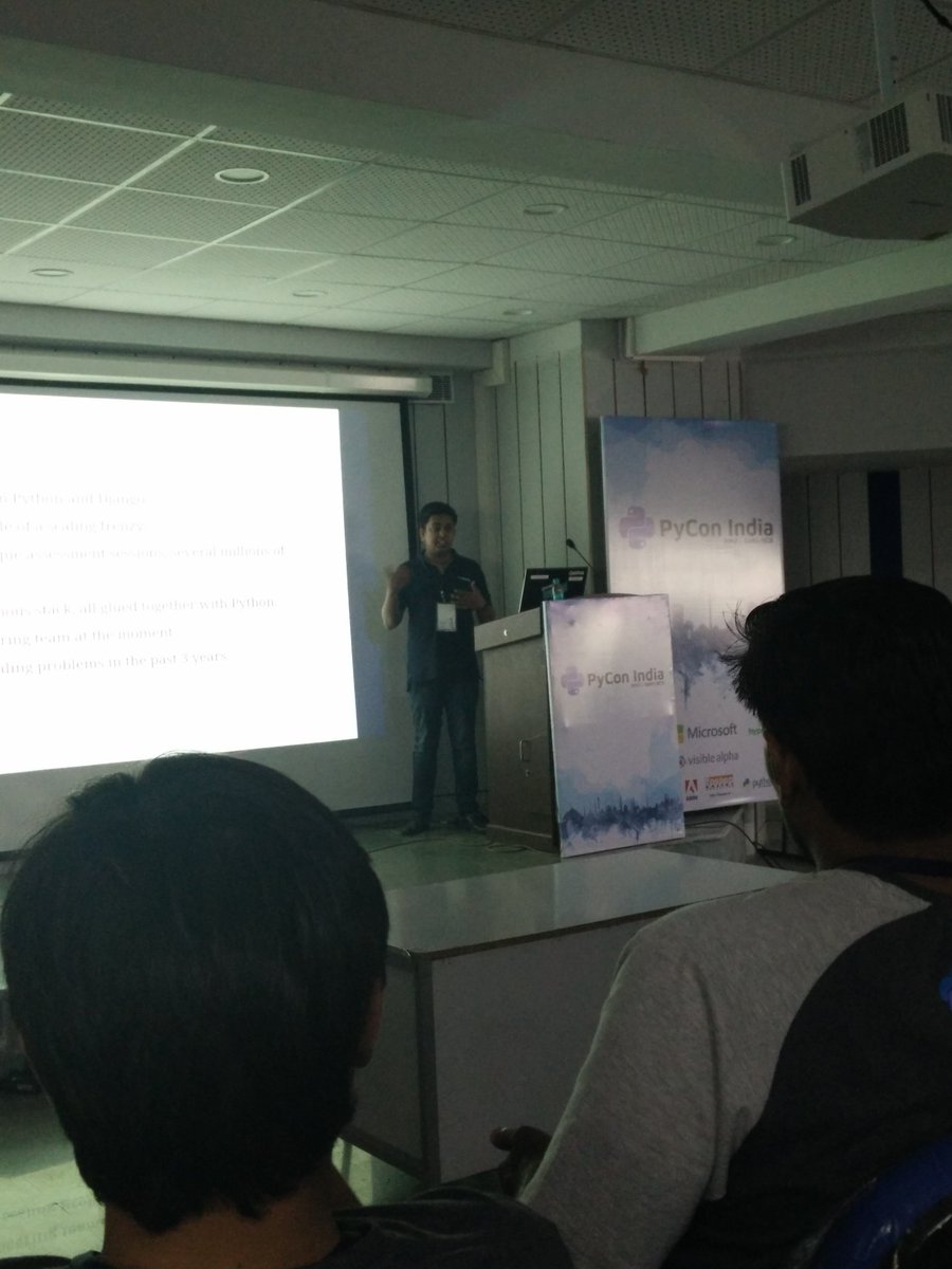 SayaniBh's tweet image. Django on Steroids by @sanketsaurav @DoSelectHQ #pyconindia #pyconindia2017 @pyconindia