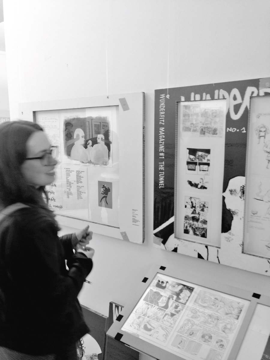 wearewunderfitz's tweet photo. Da hängen wir wieder 😍 Danke #DarjushDavar und #CölnComicHaus ♥️ Es war eine wunderbare #MuseumsNachtKöln. #Magazin #2 gibts vor Ort😉 #Comic https://t.co/M9dGO2EpIi