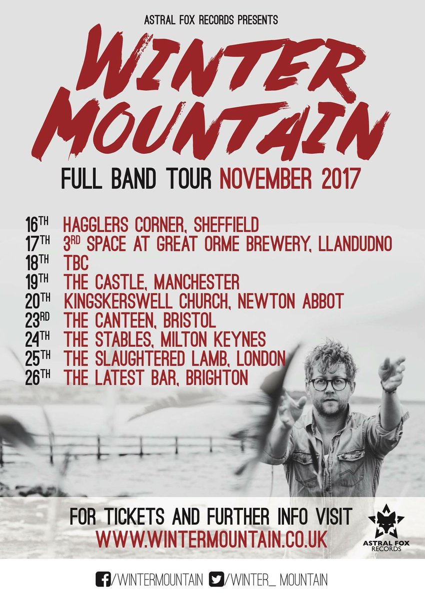 Me and the band are in the road in the UK in November. Get your tickets here bit.ly/WMLiveTix