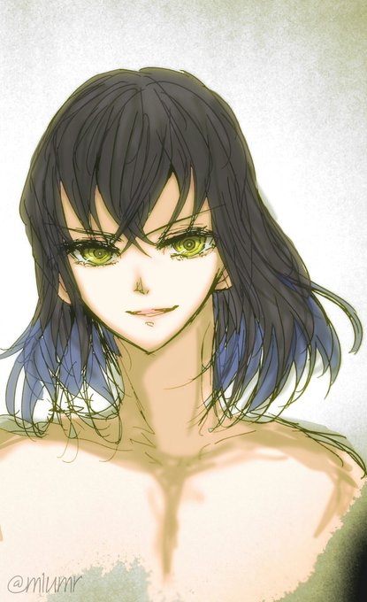 華さんがTwitterに投稿した嘴平伊之助(鬼滅の刃)のイラスト。