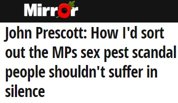 GuidoFawkes's tweet photo. Mirror have got some expert analysis of the sex pests problem https://t.co/MvLV9PyDN1