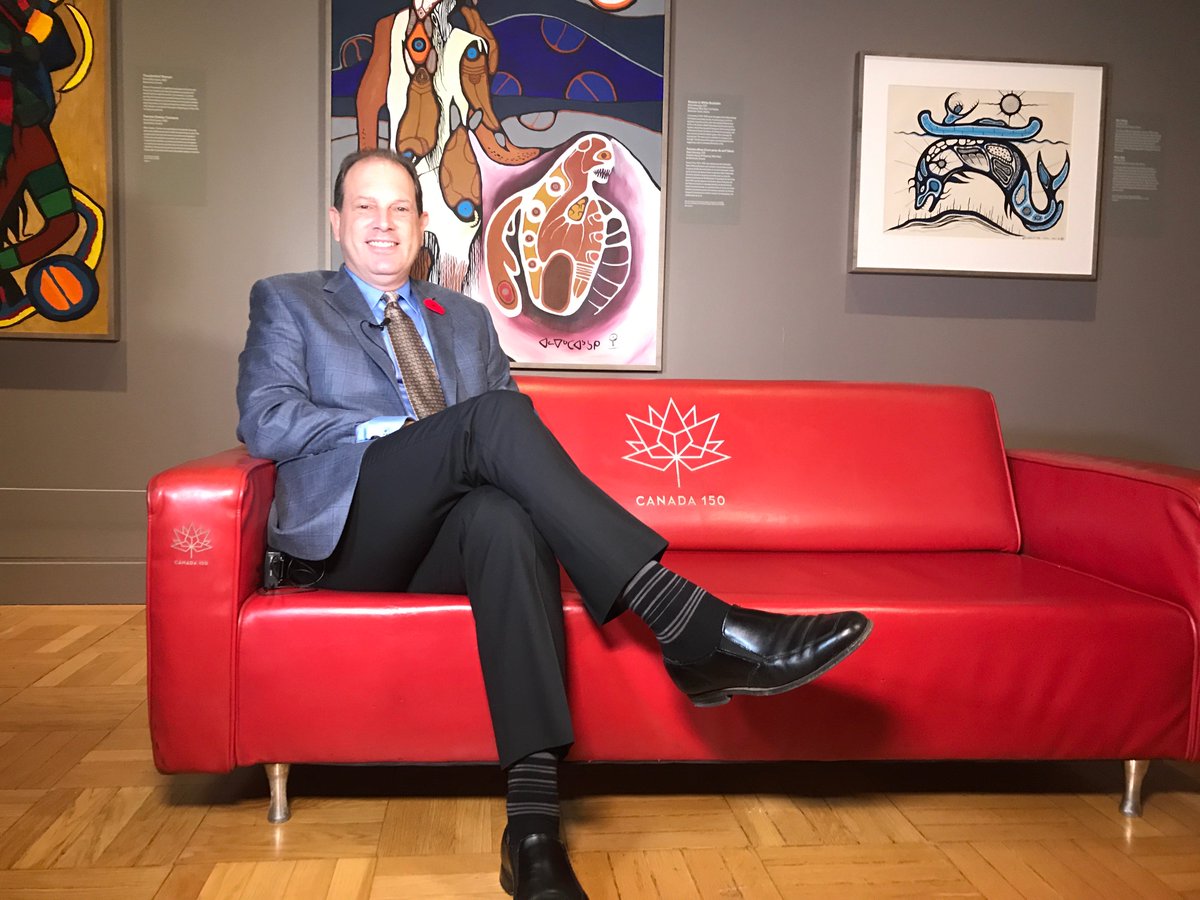 Another great story shared from the red couch by Joshua Basseches, CEO of the Royal Ontario Museum <a href="/ROMtoronto/">Royal Ontario Museum</a> <a href="/canada150th/">Canada 150</a> <a href="/redcouchtour/">Red Couch Tour</a>