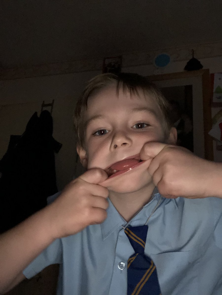 ...when you tell your 6 year old your new iPhone has Funny Face ID and it will only unlock if you make Siri laugh... #iphonex #faceid