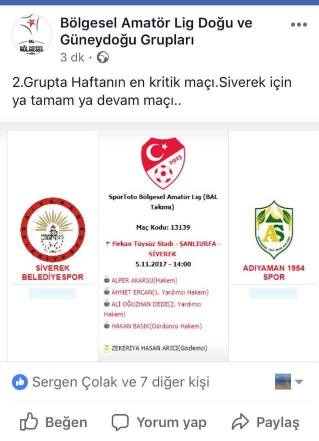 SiverekSpor's tweet photo. @SiverekSpor @siverekbldspor  #ADIYAMAN1954 https://t.co/dYBS8Y4ql6