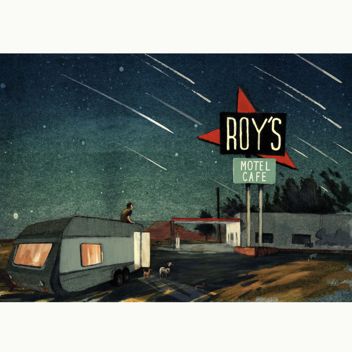 I am contemplating the nights sky and the stars #illustration #kidlitart #shootingstars