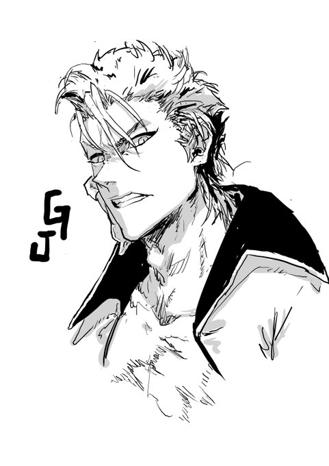 BLEACHのキャラ描くのめっちゃ難しいな 