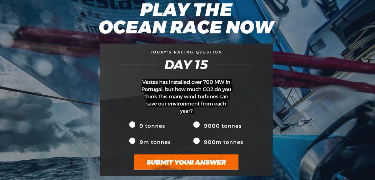 🆕❔<a href="/Vestas/">Vestas Wind Systems</a> has installed +700MW in 🇵🇹, but how much CO2 can these #windturbines save our environment from each year?vestas11thhourracing.com/game