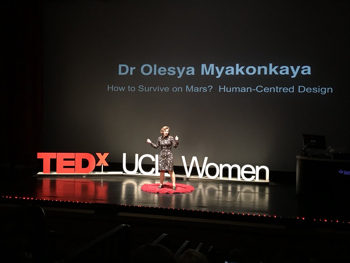 TEDxUCLWomen's tweet photo. First speaker @OlesyaSci takes to the stage π #tedxuclwomen #home2017 https://t.co/RaLSpAGOvf