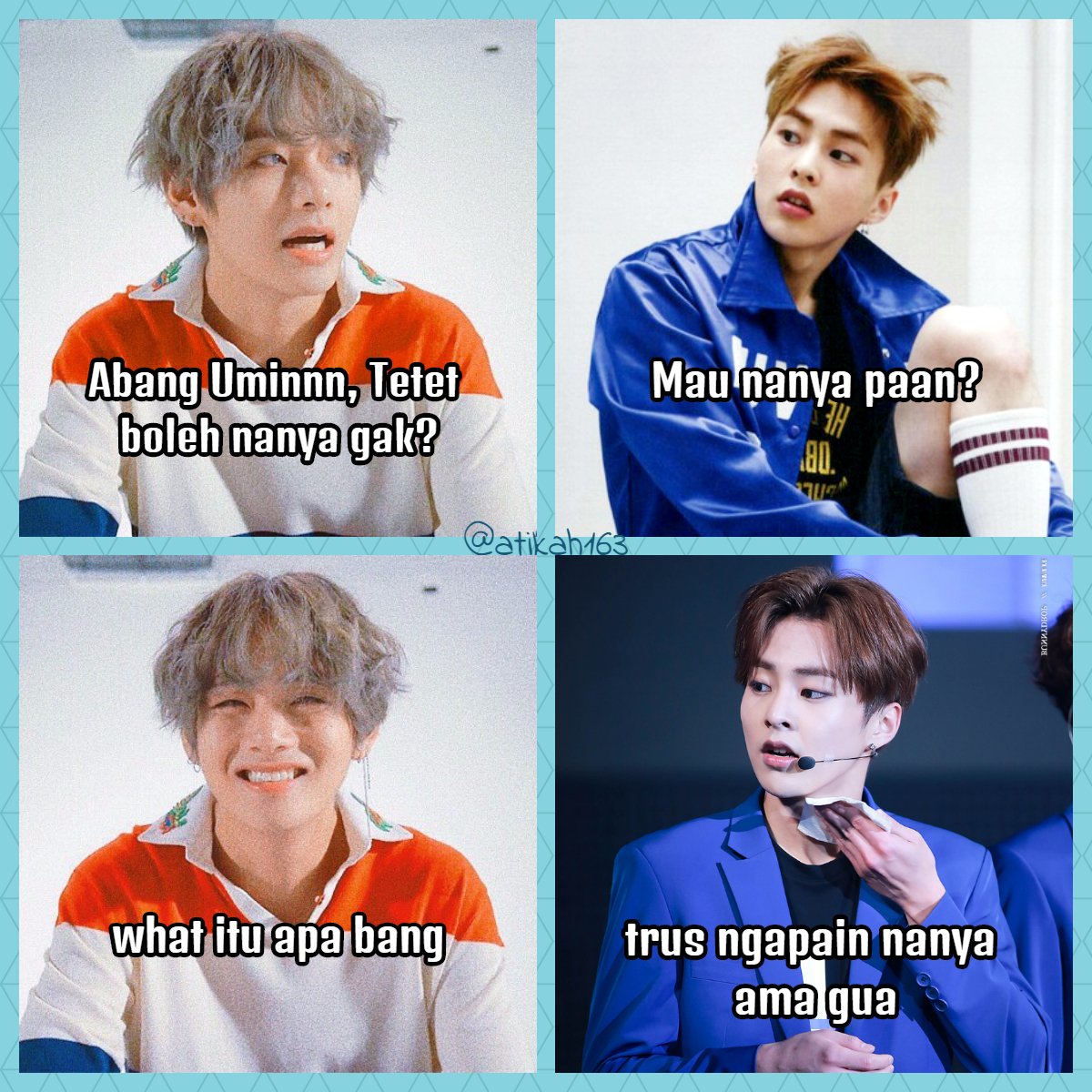 ARTCHSm On Twitter Maafkeun Kegaringan Meme Ini Exo Bts