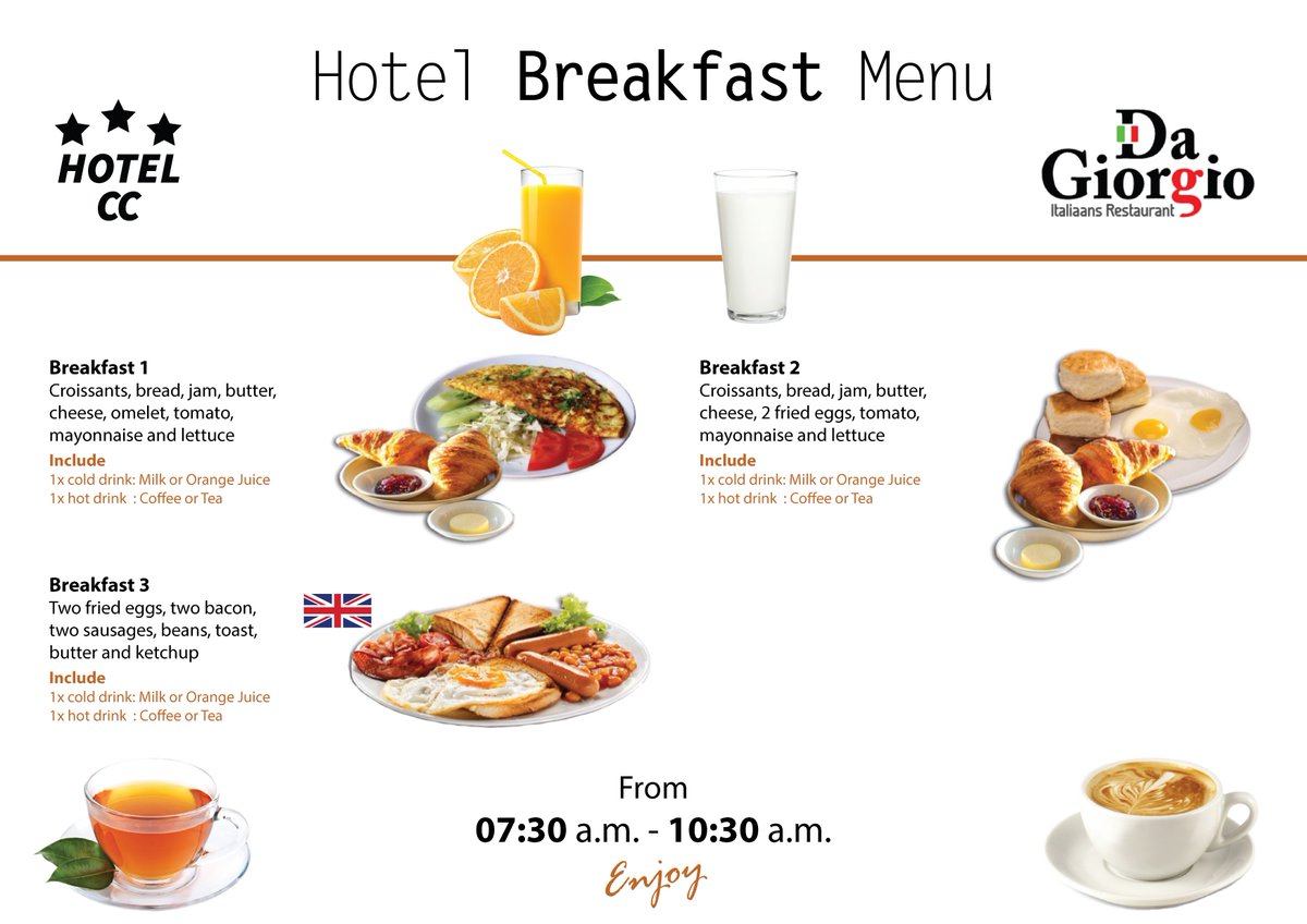 HotelCCAms's tweet photo. Our #Breakfast Menu #Hotelccamsterdam https://t.co/iTbjzcu0xT