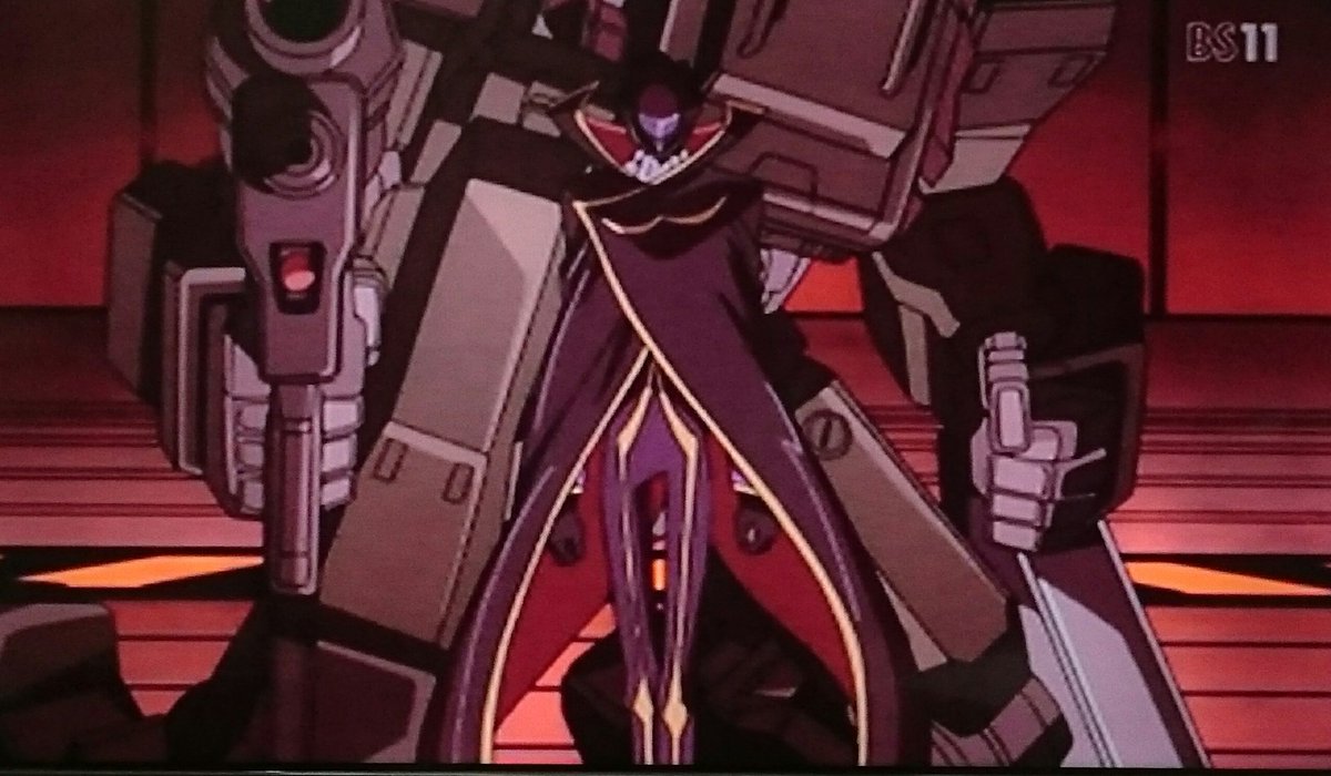 獅子皇 V Twitter 12話 キョウトからの使者 キョウト代表桐原 日本人ならざるお主が何故戦う 何を望んでおる ゼロ ブリタニアの崩壊をッ 桐 ゆくか修羅の道を ゼロ それが我が運命ならばッ コードギアス Bs11