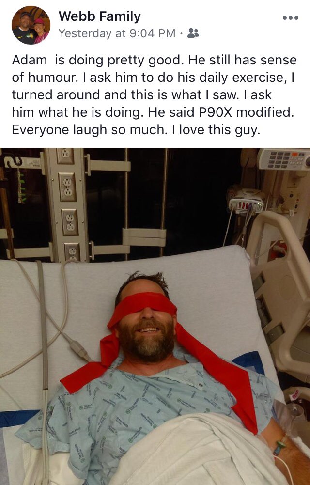FRHSRidgeSoccer's tweet photo. We miss Coach Webb for so many reasons, but especially missing his sense of humor!! #prayforcoachwebb #getwellsooncoach #wemissyou #update https://t.co/HbMdCZ7pzL