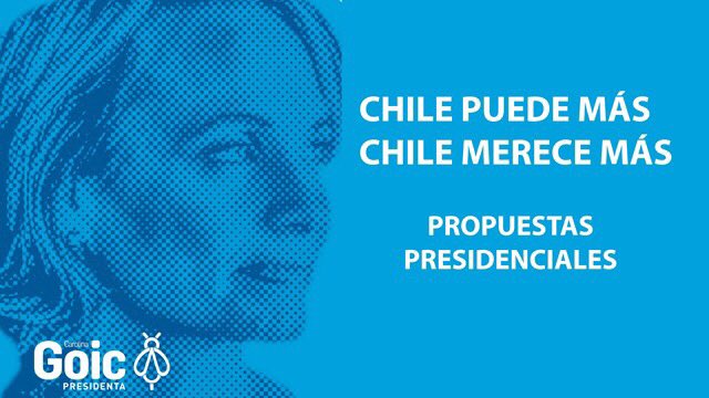 soledadalvear's tweet photo. Chile necesita una visión de país q implique avanzar c responsabilidad a un país q alcance el desarrollo inclusivo y solidario. Vote Goic 1 https://t.co/qPg4107vHj