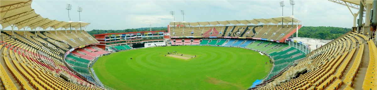 jishasurya's tweet image. Sports Hub, Kariyavattom is getting ready for T 20 on Tuesday