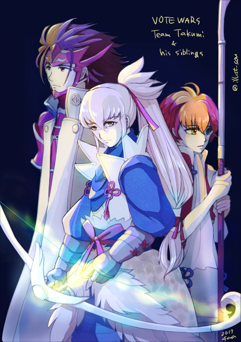illust_sou's tweet photo. 明日から頑張りましょう!きょうだいたちもがんばって! #タクミを応援 #TeamTakumi #Votewars #FEHeroes https://t.co/YfUYvXP5dZ
