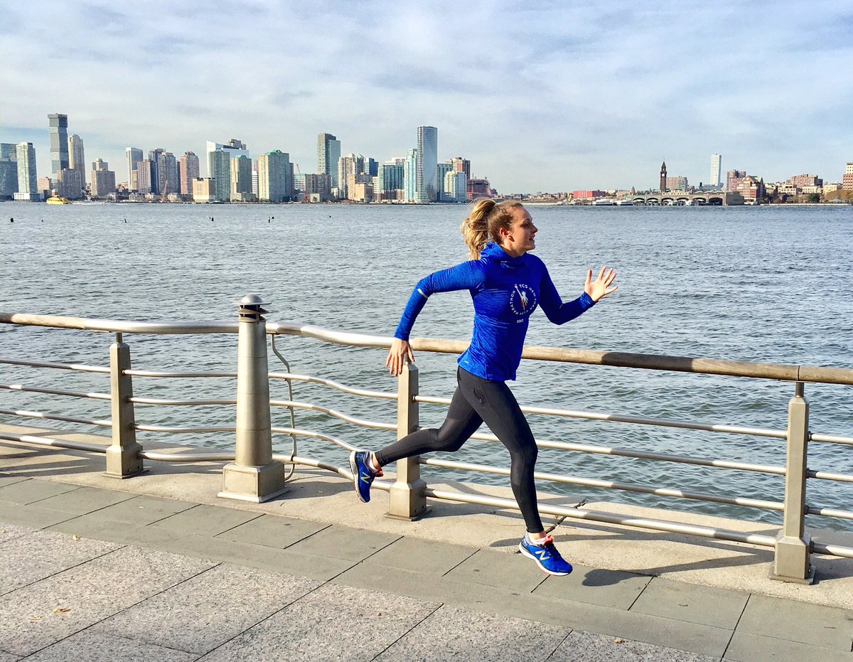 NewBalanceUK's tweet photo. Months of training have built up to this. @FranHalsall will run her first marathon today in NYC #RoadToNYC https://t.co/gSpPVcEWK2