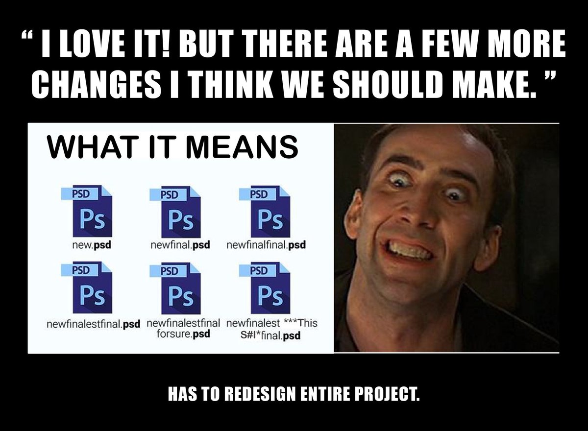 pixelpie_xyz's tweet photo. Wonder how designers spend their weekends? they spend it redesigning their designs from their weekdays! #weloveourjob #letshateweekends https://t.co/cPgLlNT6yK