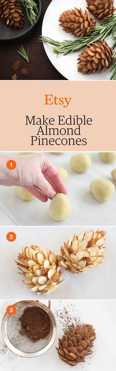 pincraftool's tweet photo. Elegant Almond Pinecones for the Holiday Table https://t.co/l0JFIhRSmi https://t.co/9okstjjEQJ