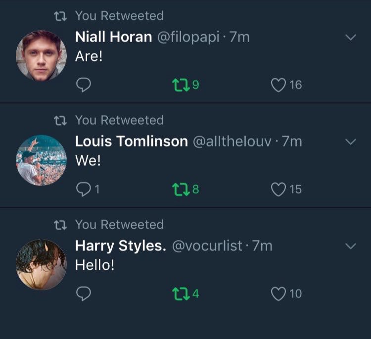 BRIDEOFYRE's tweet photo. ➳ 🌹I’m definitely not crying in a cool way 💔 #DirectionersRuntwitter https://t.co/JsFlRAXFX6