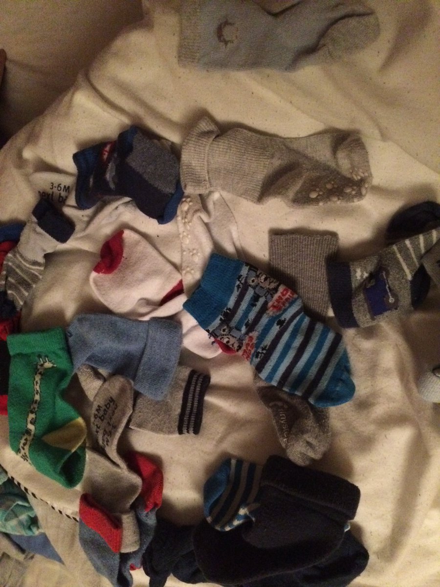 tidyfreaks's tweet photo. Baffled? how can 1 boy have so many odd socks (20!). Seriously where do they all go!! https://t.co/BQ3Z3rzGBs