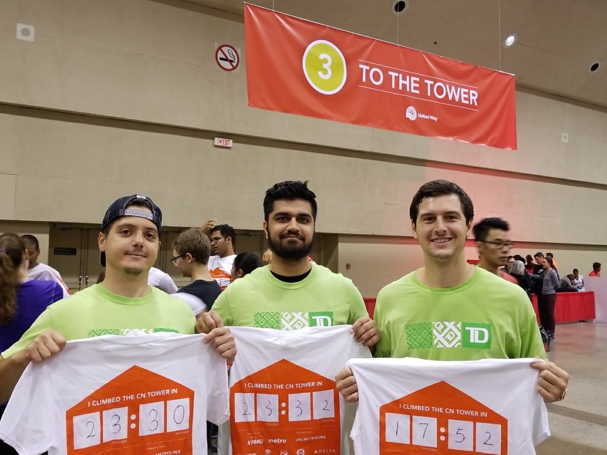 Early morning for a good cause with the King and Bay team! #unitedway #cntowerclimb #UP4Community @NicoleKubica_TD @VPallonji_TD @AlexDS_TD