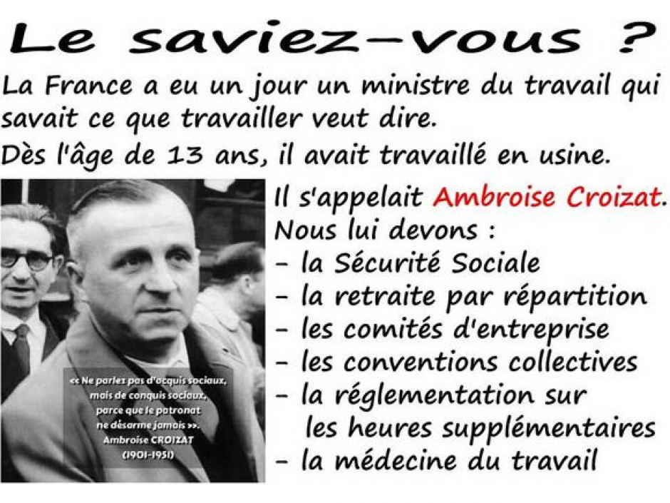 LZagorac's tweet photo. @KillianBertran4 @plaurent_pcf En France le communisme c'est la #SécuritéSociale financée par le salaire socialisé (la #CotisationSociale ) Vive la Sociale ! https://t.co/8OzHZzhiRX