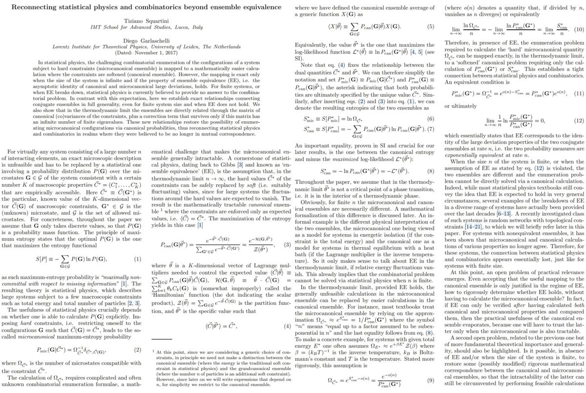 systems_spin's tweet photo. Reconnecting statistical physics and combinatorics beyond ensemble equivalence (arX:1710.11422 [cond-mat.stat-mech]) https://t.co/yBA2vX2C6Q https://t.co/cbwg8JGx3d