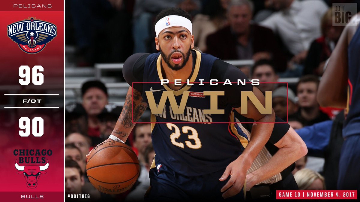 VICTORIA en la prórroga:

Pelicans 96 - 90 #BullsNation

⚜️ #DoItBig