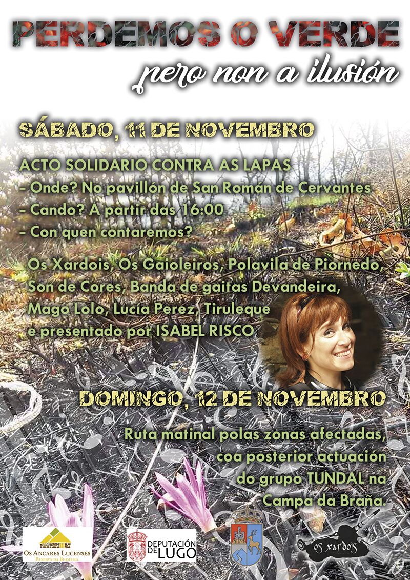 tiruleque's tweet photo. O SÁBADO 11 viaxaremos ata Cervantes (Lugo) para participar nun concerto solidario contra as lapas que sufriu esta zona da montaña lucense: https://t.co/IJFEIy3yC1