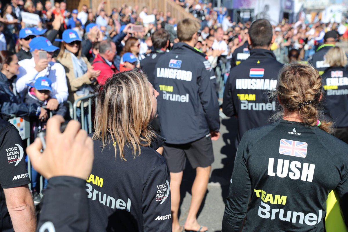 Always happy times in <a href="/VORLisbon/">VolvoOceanRaceLisbon</a> ! Sad for leaving though.. #volvooceanrace #teambrunel