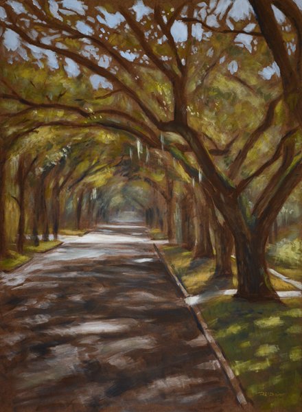 reidsart's tweet photo. "Country Club Road" acrylic painting by https://t.co/QG6EhtsADV #pleinAir #ilmnc https://t.co/91a89chRqV
