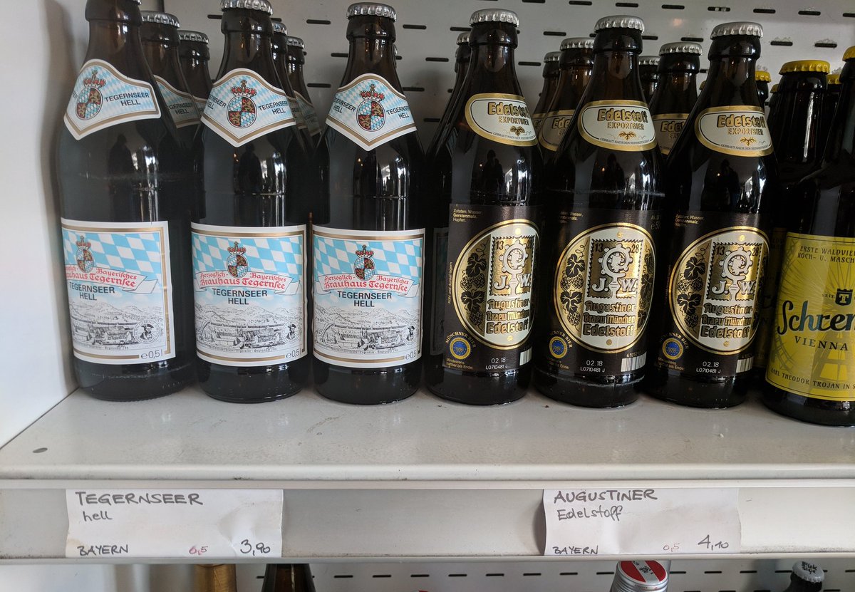 This is a first for me. Stumbled upon a coffee shop in Vienna, Austria that sells beer cheaper than coffee.