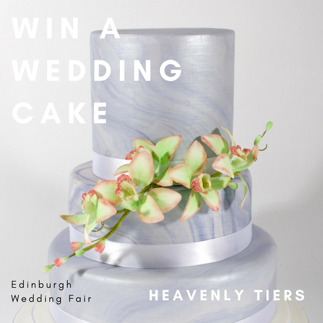 Last chance to enter our competition to win one of our incredible wedding cakes - visit us today @Ed_WeddingFair #edinburgh #wedding #cake