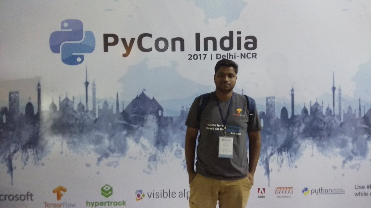 imsuvesh's tweet photo. Awesome Lifetime Experience @pyconindia #pyconindia 
Great work by #PyconindiaVolunteers 
#pyconindia2017 https://t.co/JCYev7Qrs4