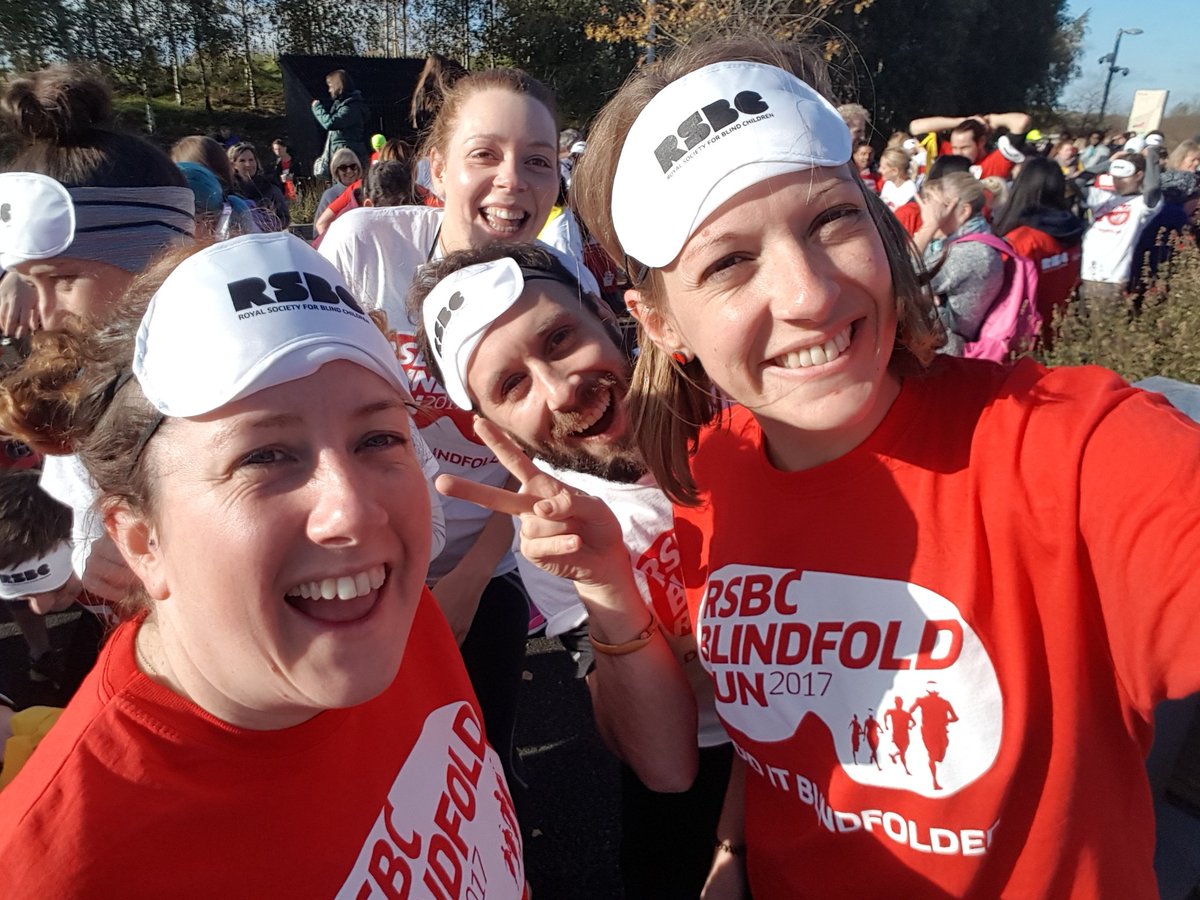 Amy_r_kent's tweet photo. Had lots of fun this morning. Completed a 10k blindfolded #blindfoldrun https://t.co/4HWy8YrGNp