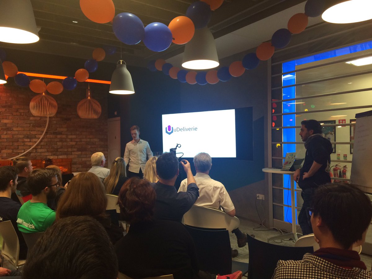 SWLimerick's tweet photo. Last but not least - uDeliverie. Crowd-sourced delivery. Affordable, Fast and Efficient #SWLimerick #boistartups https://t.co/GpmbXgBY3U