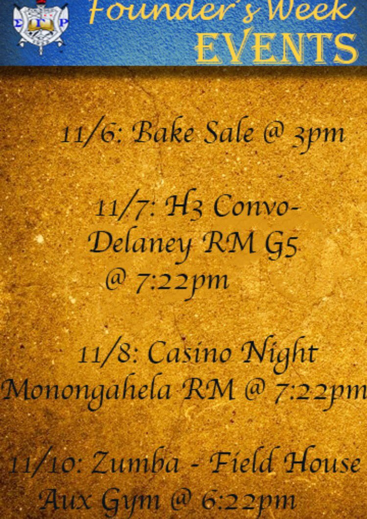 Iuppoodles's tweet photo. 💙💛Founders week is upon us!💛💙We will celebrating our Founders all Week 😊 We will kicking it off with a bake sale at the HUB tables. https://t.co/ZRK5PCmuQ2