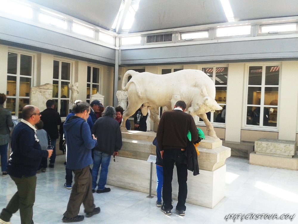 MyAthensTour's tweet photo. Dionysios of Kollitos Bull, one of the impressive exhibits our passengers admired earlier at Kerameikos Museum #Athens #Greece #ttot #Travel https://t.co/fZGY8Scdan