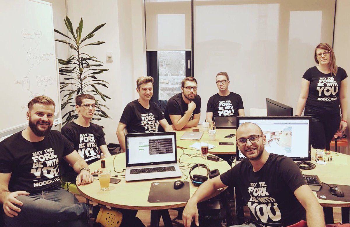 Great hackathon with the <a href="/modex_tech/">Modex Tech</a> team. May the fork be with you. #worldpay #iotpay #hackathon #bucharest2017