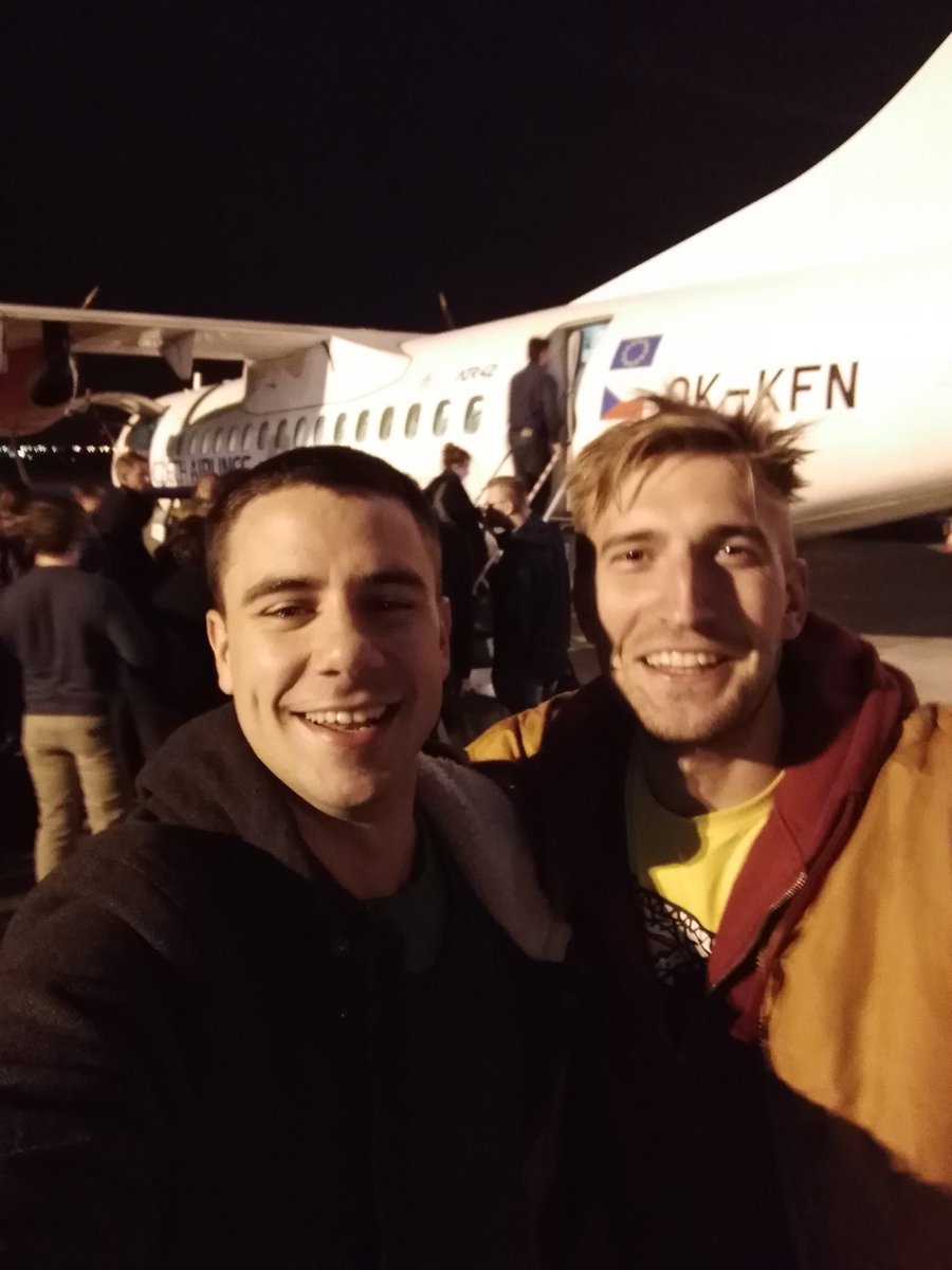 OndraM's tweet photo. On our way back to Prague. Thanks @phpce_eu for having us! #phpce17 #phpce2017 https://t.co/fySkzCzBCo
