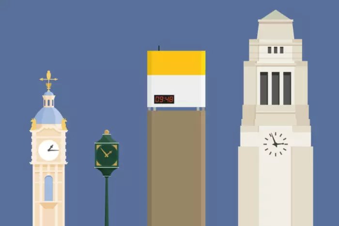 LeedsNews's tweet photo. Clocks of Leeds is up and running
https://t.co/LgvwE4NGyC #Leeds #clocks https://t.co/Z7tcemAYdd