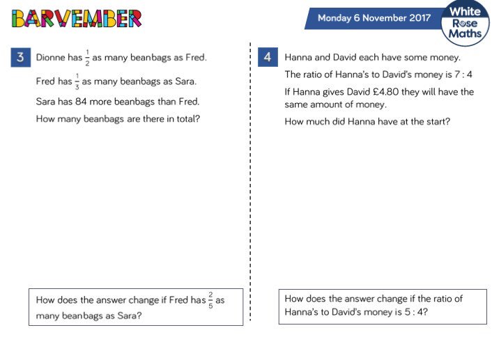 Here are your first #barvember problems. We look forward to your solutions. Choose blank Q’s or ones partly set up tes.com/teaching-resou…