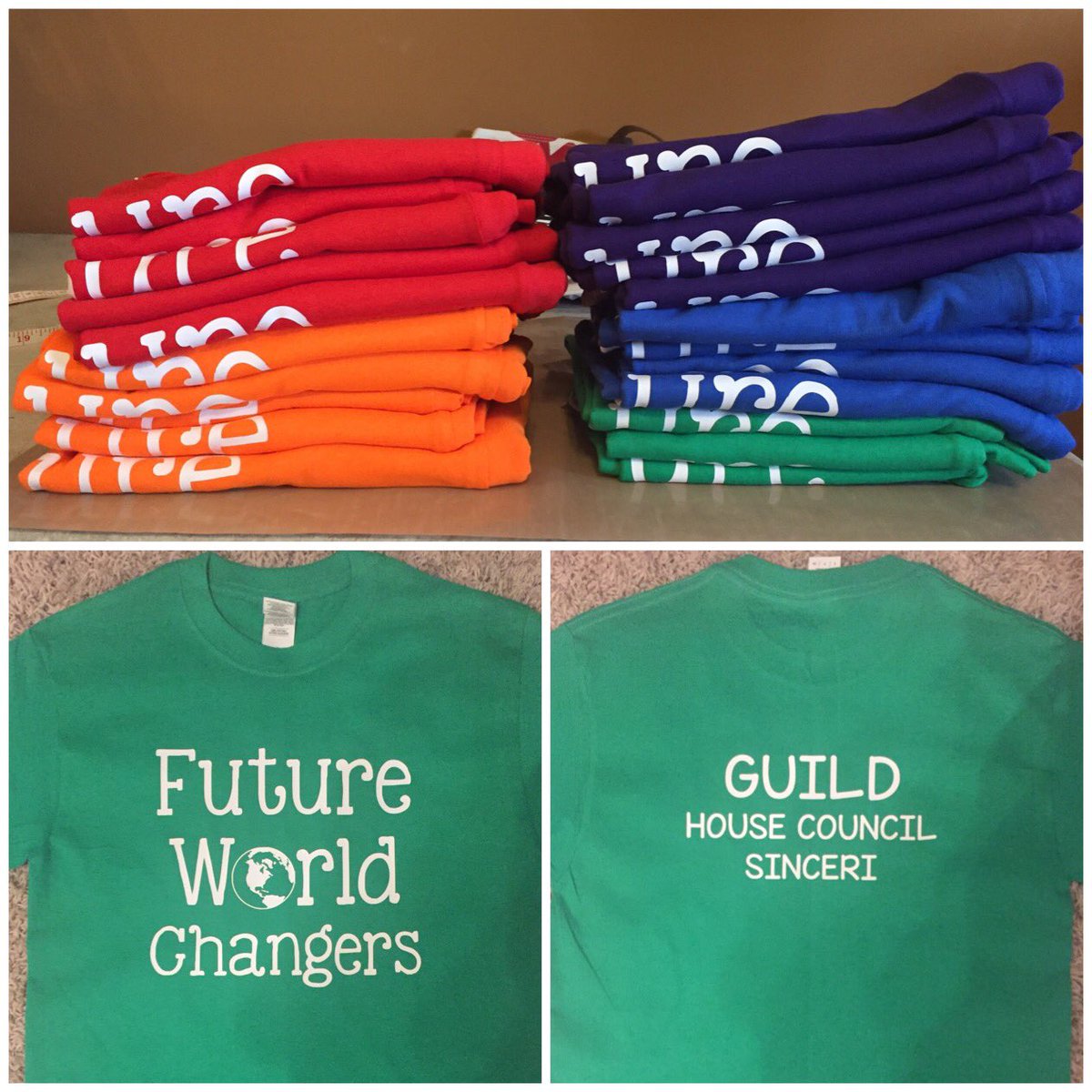 NSteeleTeaching's tweet photo. House council will be rocking their shirts for Thanksgiving Lunch!! #guildgators #GESuccess https://t.co/tHgCmmtIP2