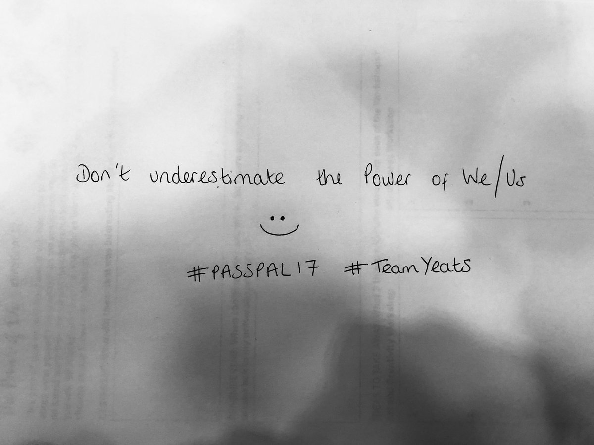 jolouhall's tweet photo. My gift to everyone at #PASSPAL17 #TeamYeats #FalmouthUniversity https://t.co/5VB4NL5D4M