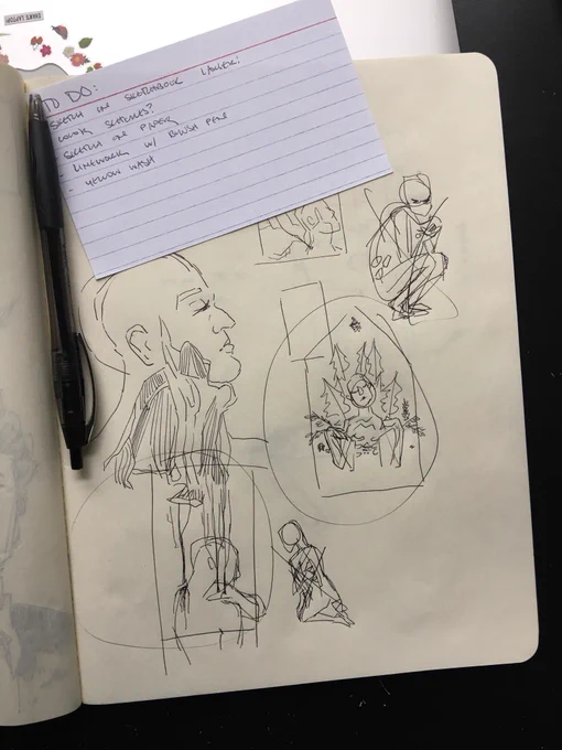 my concept/thumbnail #sketches are... questionable at best lmao 