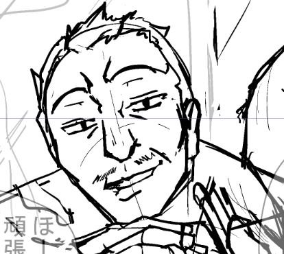 オッサン描くの楽しい 