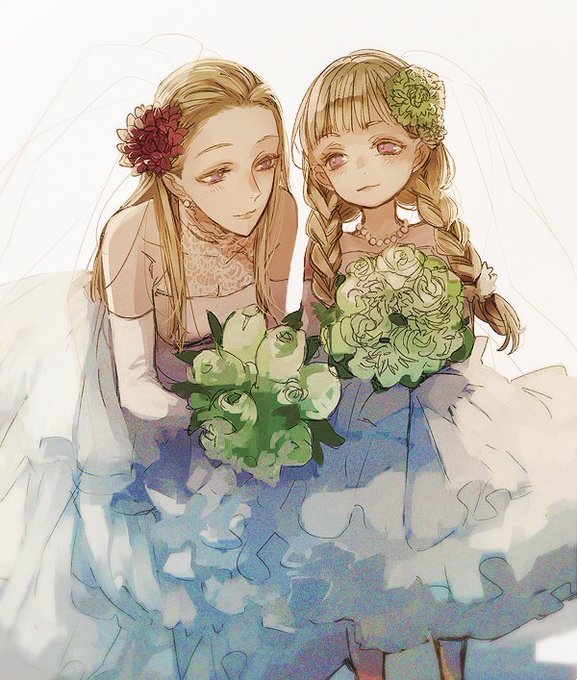 「花嫁 ウェディングドレス」のTwitter画像/イラスト(古い順)
