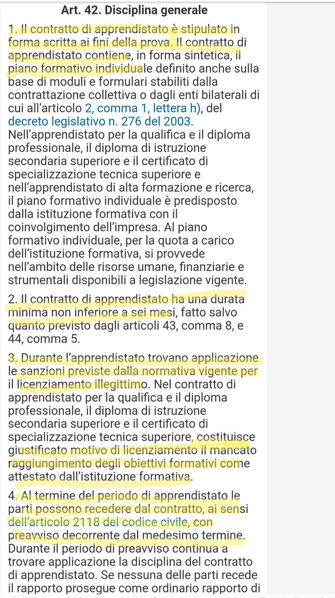 FilippoValla's tweet photo. Come redigere un contratto di apprendistato, ci prepariamo leggendo gli art. 41-47 del decreto legislativo n. 81/2015, domani a #Dirlav2017 https://t.co/dPAq1BMsXY