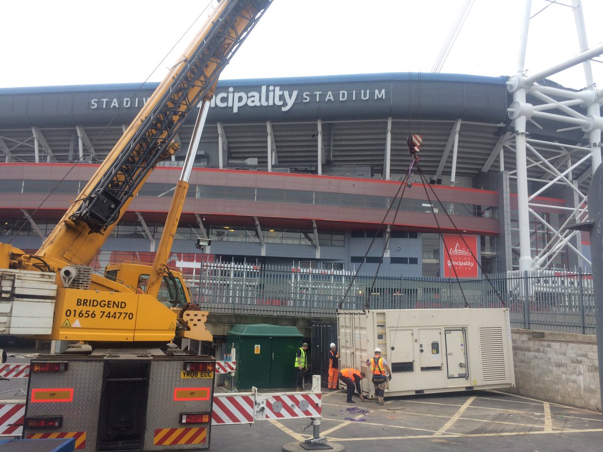 PaulCorten's tweet photo. Back at the stadium, Abird Power @AbirdHire proudly delivering a 4mw / HV package.
Great team effort from our operations and technical team. https://t.co/JRzGq6Bvqd